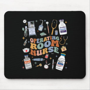 Tapis De Souris École D'Infirmière Ou D'Infirmière Super Rétro
