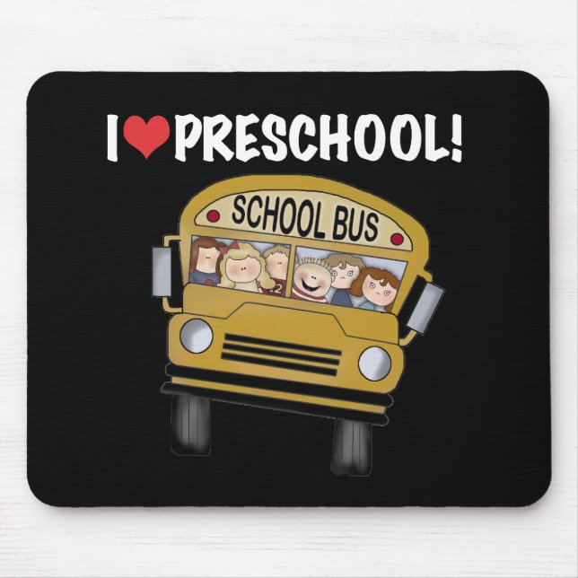 Tapis De Souris École maternelle d'amour de l'autobus scolaire I (Devant)