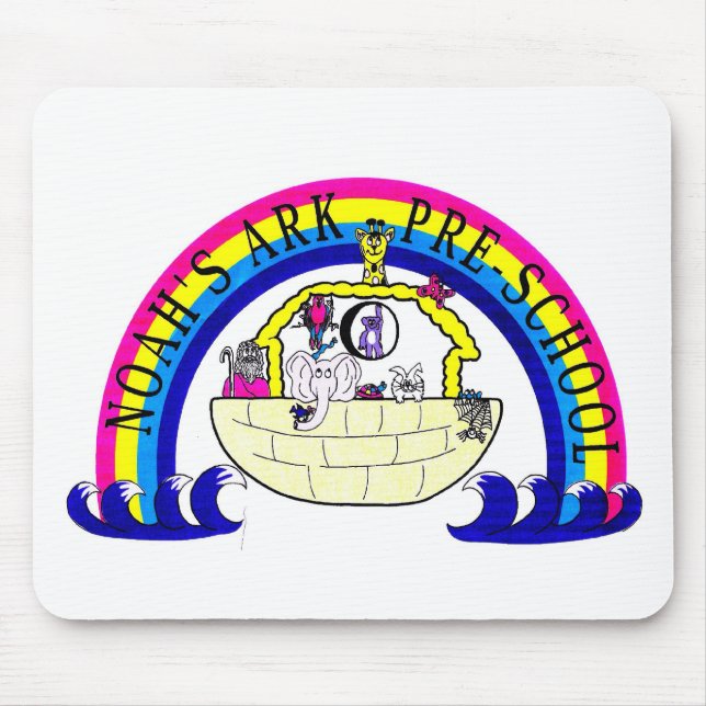 Tapis De Souris École maternelle Mousepad de l'arche de Noé (Devant)