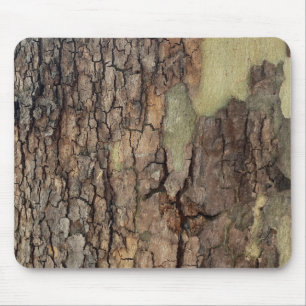 Tapis De Souris Écorce d'arbre rustique, motif naturel extérieur