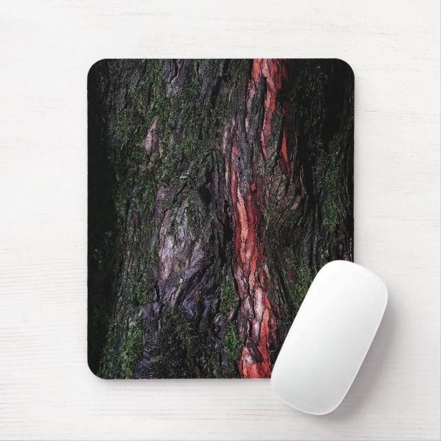 Tapis De Souris écorce de bois mossy roux (Avec souris)