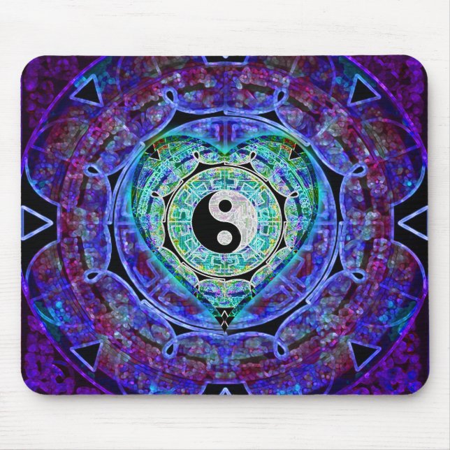 Tapis De Souris Écoulement d'énergie de Yin Yang (Devant)