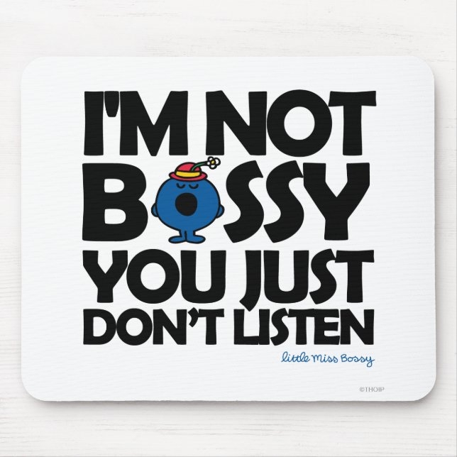 Tapis De Souris Écoutez La Petite Mlle Bossy (Devant)