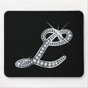 Tapis De Souris Écriture L "Diamond Bling"