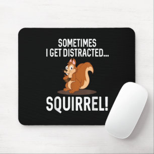 Tapis De Souris ÉCUREUIL DISTRAIT DRÔLE Animaux Zoo Ferme