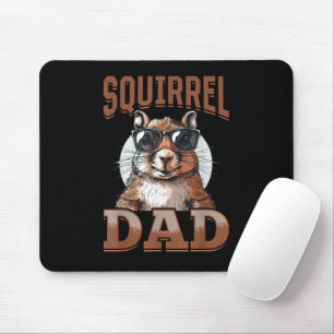 Tapis De Souris Écureuil drôle Écureuil animal Papa écureuil