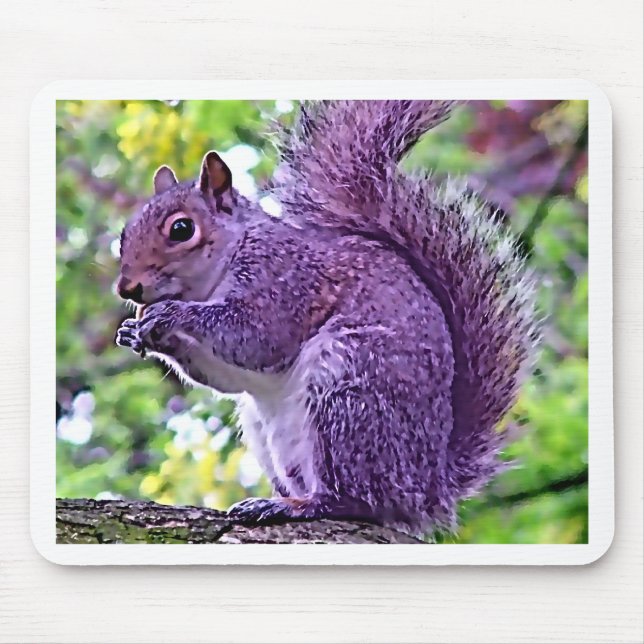 Tapis De Souris Écureuil pourpre (Devant)