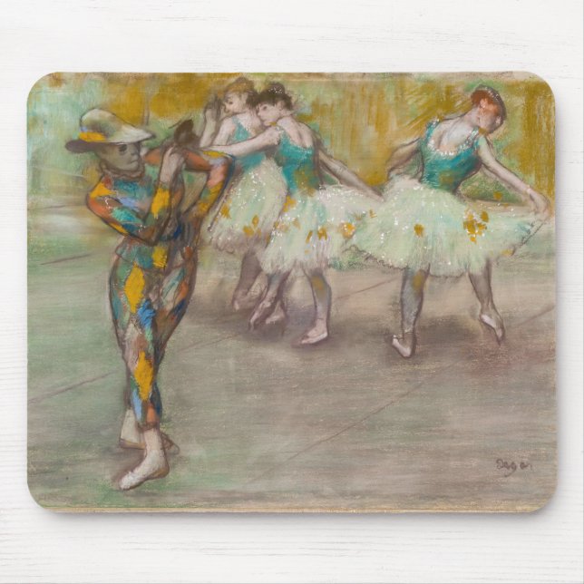 Tapis De Souris Edgar Degas - Harlequin Dance (Devant)