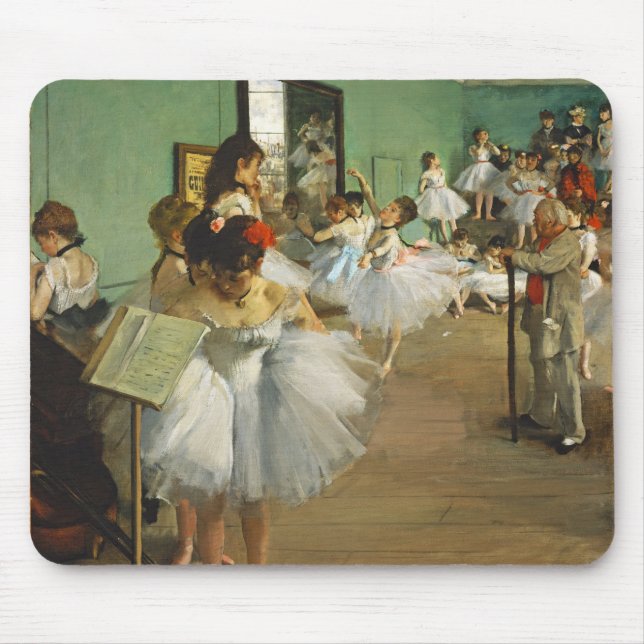 Tapis De Souris Edgar Degas La Classe Danse Ballerina Peinture (Devant)