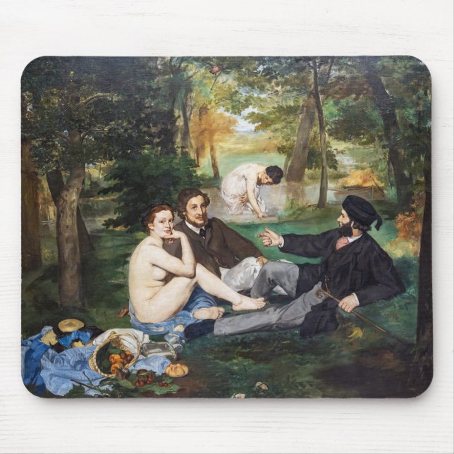 Tapis De Souris Edouard Manet - Déjeuner sur l'herbe (Devant)