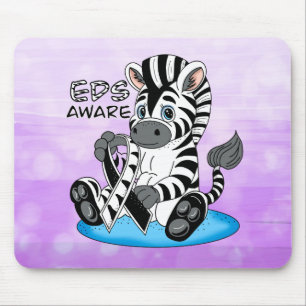 Tapis De Souris EDS Sensibilisation Zebra Ribbon