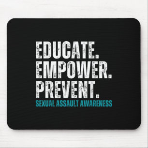 Tapis De Souris Éduquer l'autonomisation prévenir Ual Ault Sensibi