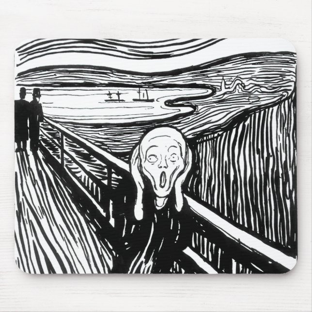 Tapis De Souris Edvard Munch - La lithographie de cri (Devant)
