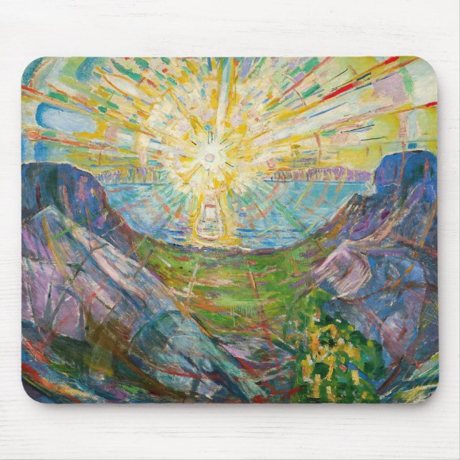 Tapis De Souris Edvard Munch - Le Soleil 1916 (Devant)