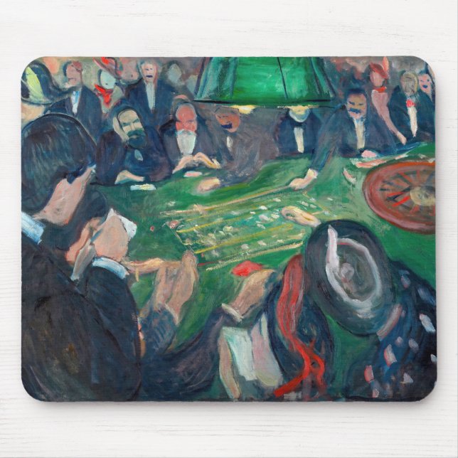 Tapis De Souris Edvard Munch - Table de roulette à Monte Carlo (Devant)