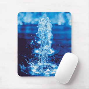 Tapis De Souris Effacer l'eau bleue en mouvement