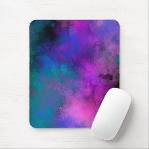 Tapis De Souris Effet Splatter de peinture de galaxie