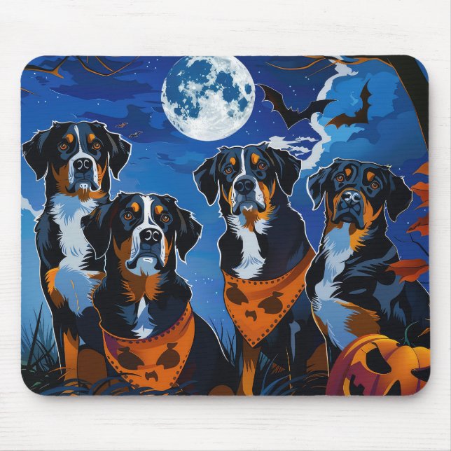 Tapis De Souris Éffrayant d'Halloween suisse (Devant)