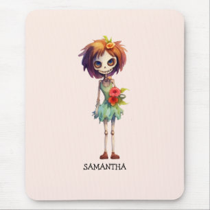 Tapis De Souris Éffrayant, Mais Cute Zombie Kid - Adorable Macabre