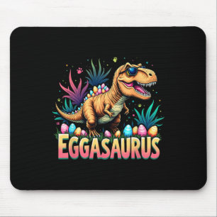 Tapis De Souris Eggasaurus Pâques Stegosaurus Dinosaure Garçons En