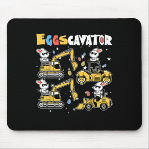 Tapis De Souris Eggscavator Chasse aux Oeufs de Pâques Camions de