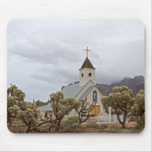 Tapis De Souris Église d'Elvis dans les montagnes de Superstition