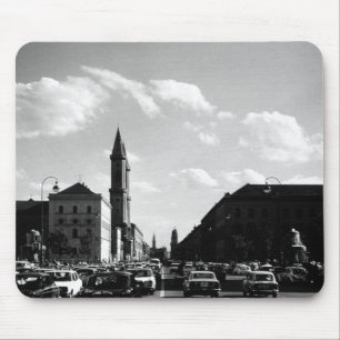 Tapis De Souris Eglise universitaire vintage Munich ludwigstraße 1
