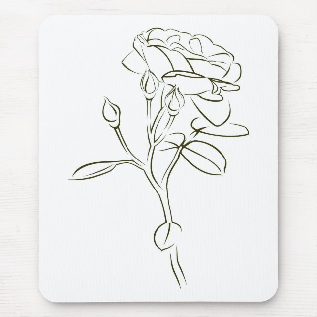 Tapis De Souris Eine Rose für die Liebste.... (Devant)