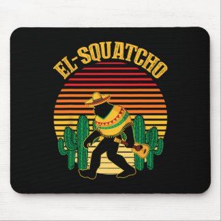 Tapis De Souris El Squatcho Bigfoot Sasquatch Drôle Cinco De Mayo 