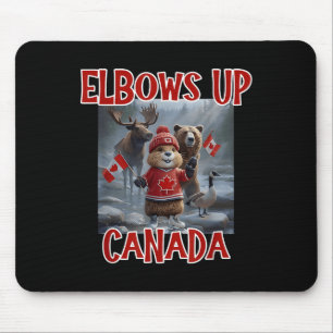 Tapis De Souris Elbows Up Canada Est 1867 Fier Ca Fort Canadien