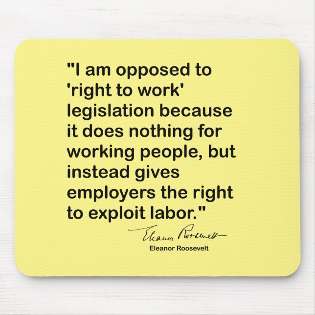 Tapis De Souris Eleanor Roosevelt cite (Devant)
