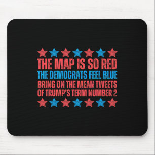 Tapis De Souris Élection de Trump Poème Carte Rouge Saint-Valentin
