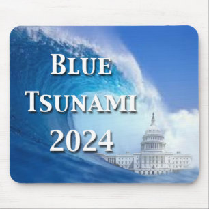 Tapis De Souris Élection du tsunami bleu 2024