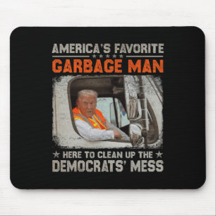 Tapis De Souris Élection Trump 2024 Trump Garbage Man Vote Trump P