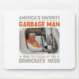 Tapis De Souris Élection Trump 2024 Trump Garbage Man Vote Trump P