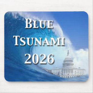 Tapis De Souris Élection Tsunami Bleu 2026