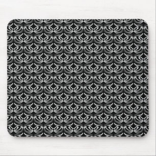 Tapis De Souris Elégance rayonnante gris métallique Mousepad
