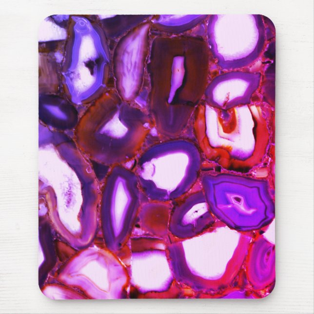 Tapis De Souris Élégant abstrait rose violet motif (Devant)