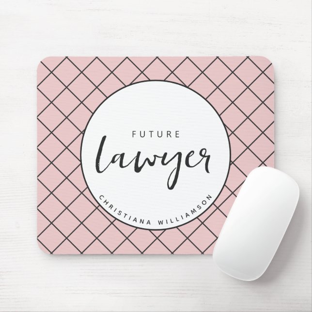 Tapis De Souris Elégant Avocat du Futur Chèque Motif Personnalisé (Avec souris)