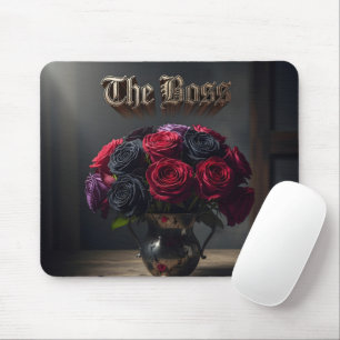 Tapis De Souris Elegant gothique Roses Cadeau pour le patron