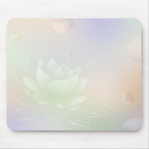 Élégant Lotus Flower Mouse Pad