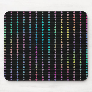 Tapis De Souris Elegant Modern Colorful Beads Circles Dots Pattern