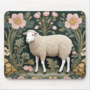 Tapis De Souris Elégant mouton blanc William Morris inspiré