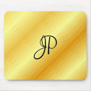 Tapis De Souris Elégant or Look Modèle Monogram tendance
