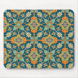 Tapis De Souris Elégant orange et Turquoise mousepad