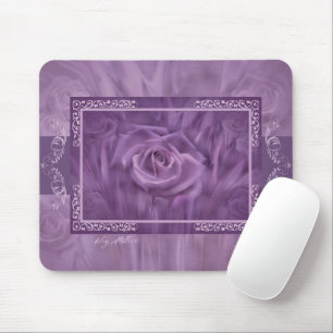 Tapis De Souris Élégant Panier de souris Rose violet