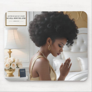 Tapis De Souris Élégant Prier Mère Souris