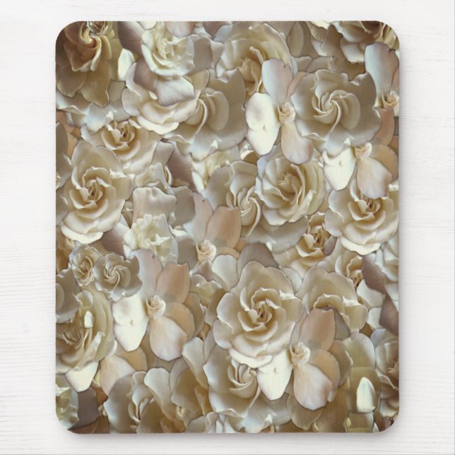 Tapis De Souris Élégant Rose floral Motif pétal (Devant)