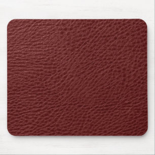 Tapis De Souris Élégant rouge foncé Faux cuir Imprimer