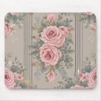 Tapis De Souris Élégant Vintage floral chic